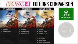 Forza Horizon 4 Editions Comparison  Standard Deluxe Ultimate  Game Pass Details  Horizon 4 [upl. by Pomona]