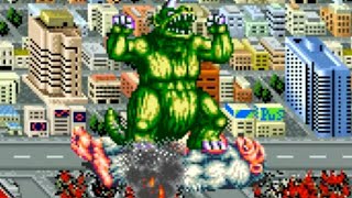 King of the Monsters Neo Geo AES Playthrough  NintendoComplete [upl. by Labotsirc526]