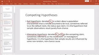 Intro to Hypothesis Testing Part 1 [upl. by Feodore]