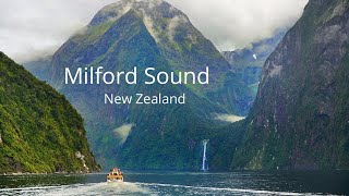 Milford Sound inspiring fjord in New Zealand Spectacular scenery of waterfalls cliffs wildlife [upl. by Walther]