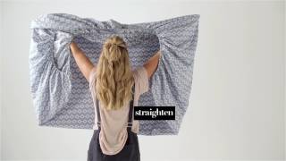 How To Fold A Fitted Sheet  Linen House [upl. by Gnad]