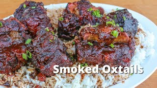 Smoked Oxtails  Beef Oxtail Recipe Smoked on UDS Smoker [upl. by Airdnas]