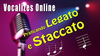 Aquecimento Vocal  Vocalize n º12  LEGATO E STACCATO [upl. by Colbert]