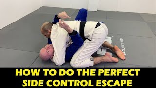 How To Do The Perfect BJJ Side Control Escape by John Danaher [upl. by Obeng39]