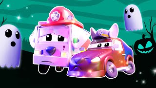 1H Halloween Cartoons kids compilation with trucks  Scary haunted Car City  Cartoons For Children [upl. by Hakim]