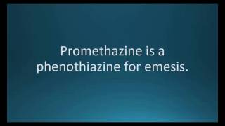 How to pronounce promethazine Phenergan Memorizing Pharmacology Flashcard [upl. by Rombert668]