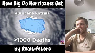 How Big Do Hurricanes Get by RealLifeLore Reaction [upl. by Giza]