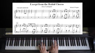 Wagner  Bridal Chorus Here Comes the Bride  Piano Tutorial [upl. by Eiggam]