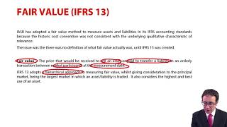 Fair value IFRS 13  ACCA Financial Reporting FR [upl. by Elyag]