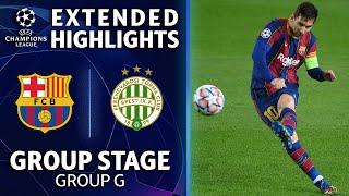 Barcelona vs Ferencváros Extended Highlights  UCL on CBS [upl. by Akeemat]