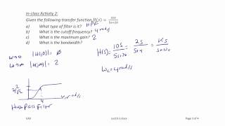 ECE205 Lecture 102 Passive Filters [upl. by Mallorie]