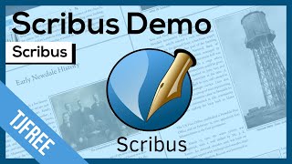 Scribus Demo  Free Desktop Publishing Adobe Indesign Alternative [upl. by Gotthard579]