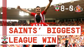 CLASSIC MATCH  Southampton beat Sunderland 80 for clubs biggest ever Premier League win [upl. by Yor]