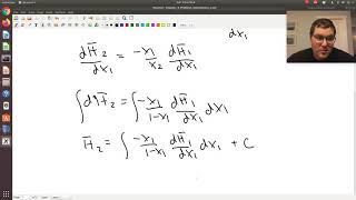 Chapter 9 Example Application of GibbsDuhem Equation 1 [upl. by Blank]