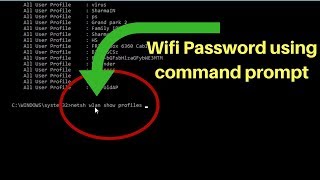 How to show wifi password using Command Prompt on Windows 10 [upl. by Aveneg]