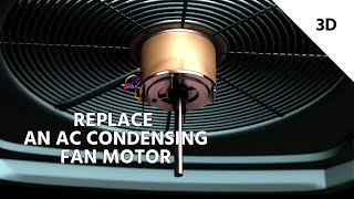 How to Replace an AC Condensing Fan Motor [upl. by Kinnard934]