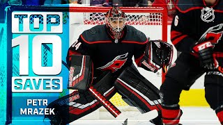 Top 10 Petr Mrazek Saves from 201920  NHL [upl. by Banwell696]