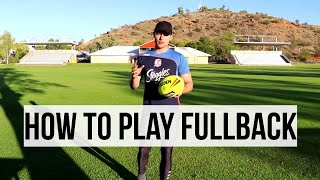 How To Play Fullback in Rugby League  Rugby Skills Tutorial [upl. by Akema894]