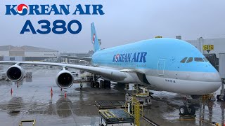 🇺🇸 Los Angeles LAX to Seoul ICN 🇰🇷 Korean Air Airbus A380  FULL FLIGHT REPORT Polar route [upl. by Euqinahs879]