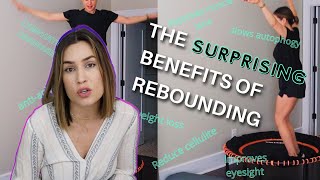 The SURPRISING BENEFITS of Rebounding  Tracy Anderson Method  Lymphatic Drainage [upl. by Jordison]