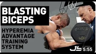 JYM Nutritional Sciences BICEPS Milos Sarcevs Hyperemia Advantage Training System [upl. by Notned247]