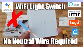 No Neutral Smart Light Switch UNBOXING AND COMPLETE SETUP [upl. by Atiuqan]