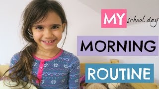 ELSIES SCHOOL MORNING ROUTINE  8YR OLD [upl. by Esorbma929]