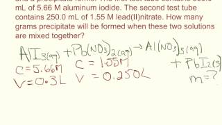 Determining Amount of Precipitate [upl. by Saerdna203]