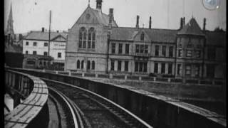 Early train film  View from an Engine Front  Barnstaple 1898 [upl. by Blanka]