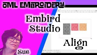 EMBIRD STUDIO embroidery softwareHow to align in embird tutorials [upl. by Enihpets]