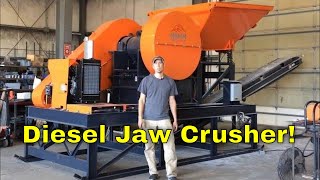 Diesel Powered Jaw Crusher  Rock Crusher [upl. by Yznel]