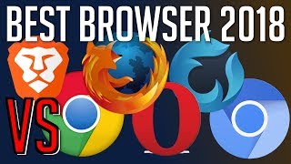 Brave vs Chrome vs Firefox vs Opera vs Waterfox vs Chromium  Best Web Browser 2018 [upl. by Enomas359]