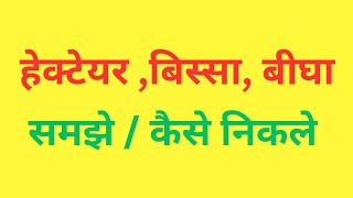 heactare ko biswa me kaise badle l heactare ko bigha me kaise badle l हेक्टेयर को बिस्वा में बदलें l [upl. by Nivram]