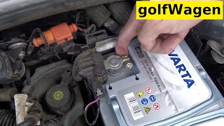 How to change AGM battery on Skoda Octavia 2 facelift startstop [upl. by Rexana305]