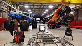 A Tour At Monster Jam HQ Part 1 [upl. by Ecertak632]