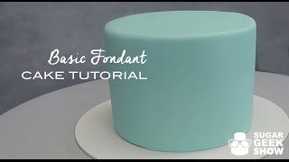 How to apply Fondant to Cake Tutorial [upl. by Veats]