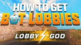 How to get BOT LOBBIES in WARZONE NO SBMM [upl. by Nylinnej]