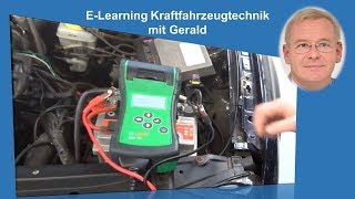 Batterietest mit Batterietester Bosch BAT131 Batterie Fahrzeugbatterie Starterbatterie [upl. by Delainey]