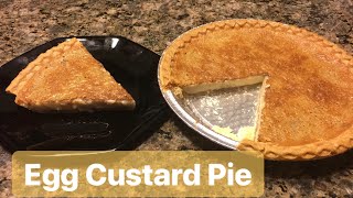 How to Make Egg Custard Pie [upl. by Alten]