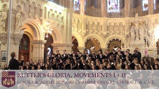 Personent Hodie Festival Processional  Loyola Academy Honors Chamber Singers Chorale amp CVE [upl. by Azila792]