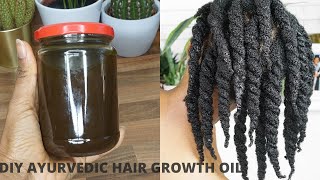 DIY Ayurvedic Hair Oil for Extreme Natural Hair Growth and Retention  Limitless Bloom [upl. by Burroughs93]