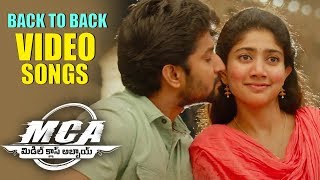 MCA Full Video Songs Back To Back  Nani Sai Pallavi  Devi Sri Prasad [upl. by Nylekoorb]