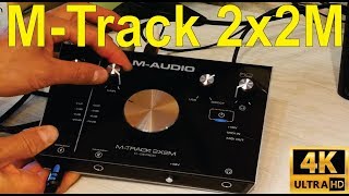 MAudio Mtrack 2x2M Unboxing how to connect and troubleshooting  detailed [upl. by Brandea216]