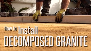 How to Install Decomposed Granite DG Step by Step [upl. by Kcirret]