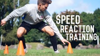 Individual Speed Reaction Training Session  3 Football Training Drills To Sharpen Reactions [upl. by Raamaj]