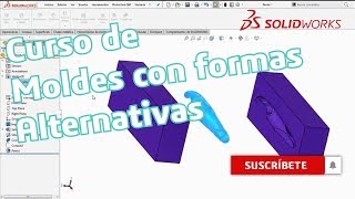 Tutorial SOLIDWORKS  Aprende a realizar Moldes con métodos alternos [upl. by Lontson]