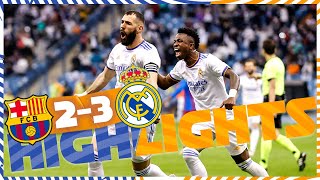 HIGHLIGHTS  FC Barcelona 23 Real Madrid  El Clásico [upl. by Kevyn402]