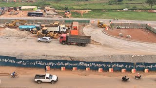 Kampala Flyover Latest Aerial View Of the Project Progress Update [upl. by Troyes]