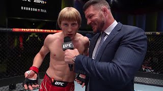 Paddy Pimblett Octagon Interview  UFC Vegas 36 [upl. by Eckhardt]