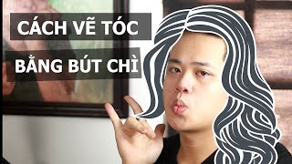 Cách Vẽ Tóc Bằng Bút Chì  CỦA MÌNH   Thanh Pahm [upl. by Laufer405]